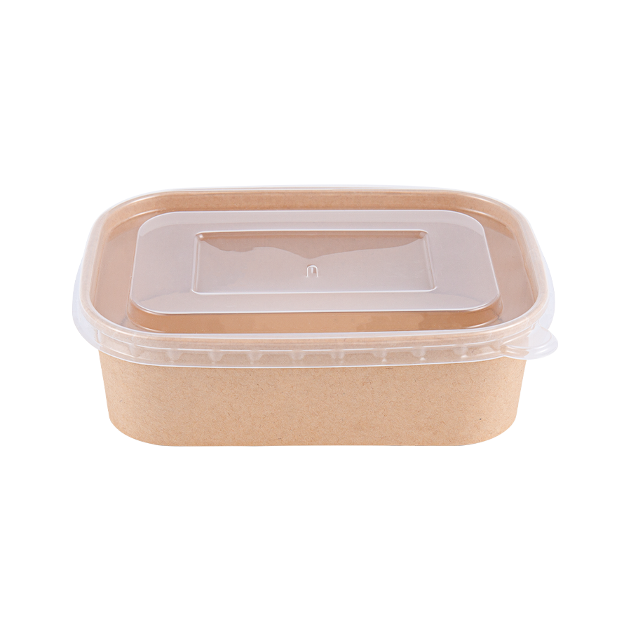 500ml PE 코팅 사각 종이 그릇